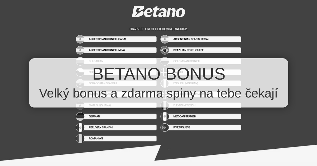 Betano Bonus: Nejlepší Kasino Nabídka 2026 v ČR